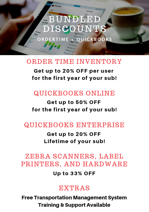 Bundle Discount Order Time and QuickBooks