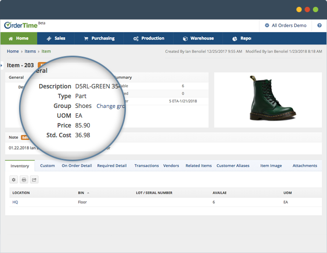 Inventory Control System For Small Business