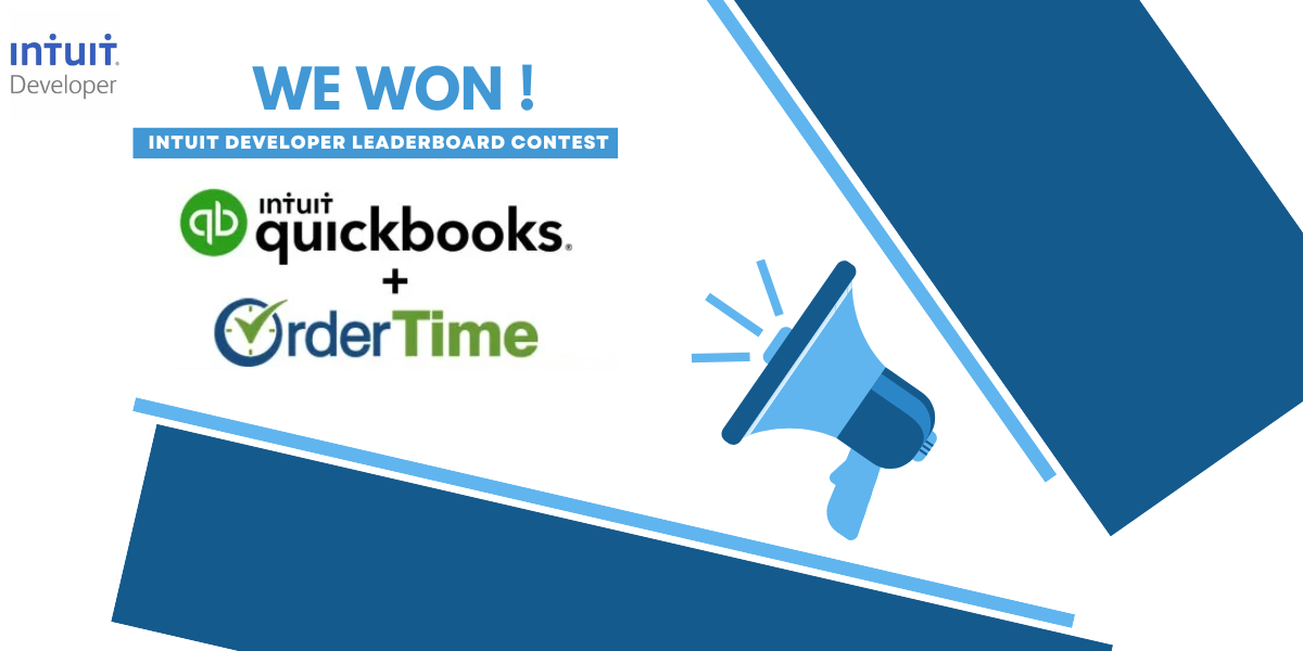 We've Won the Intuit Developer Leaderboard Contest, QuickBooks and Order Time Inventory