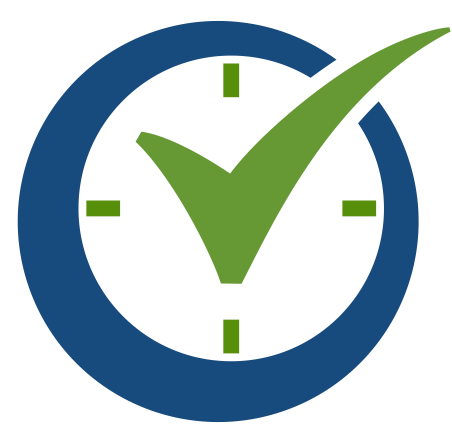 The Order Time Logo an O with a checkmark