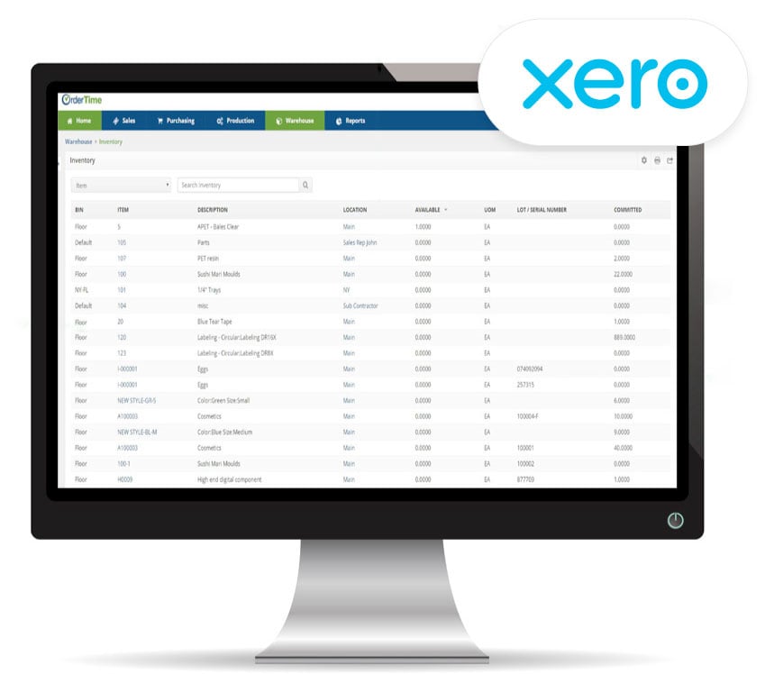 ordertime-xero