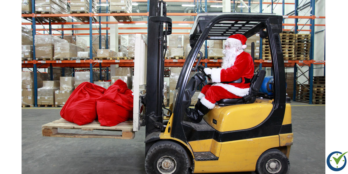 Santa Black Friday Holiday Season Shopping and Inventory
